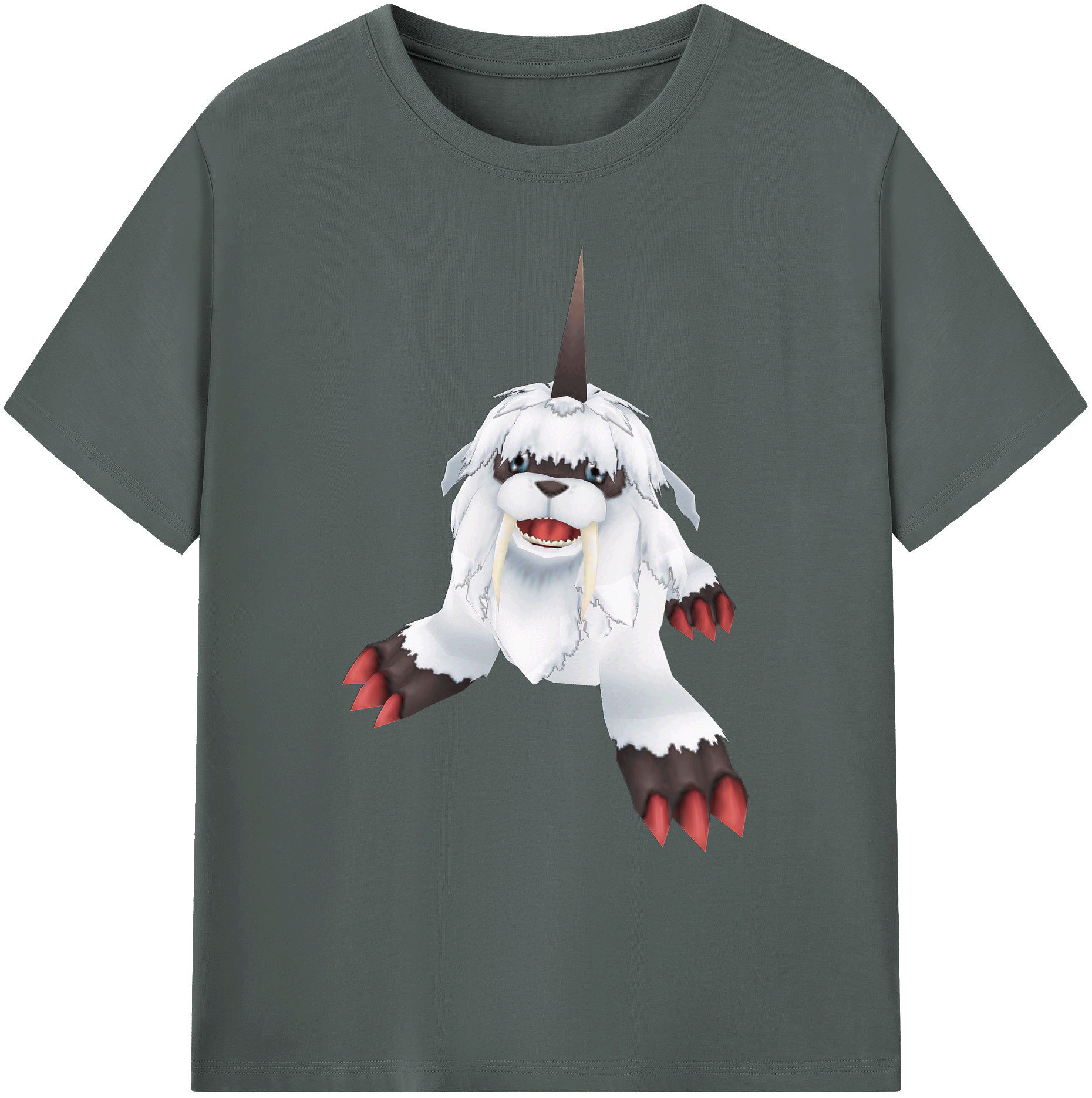 （画像用） Digimon デジタルモンスター/デジモン 綿100％ メンズ半袖Tシャツ｜肌触りやわらか＆通気性